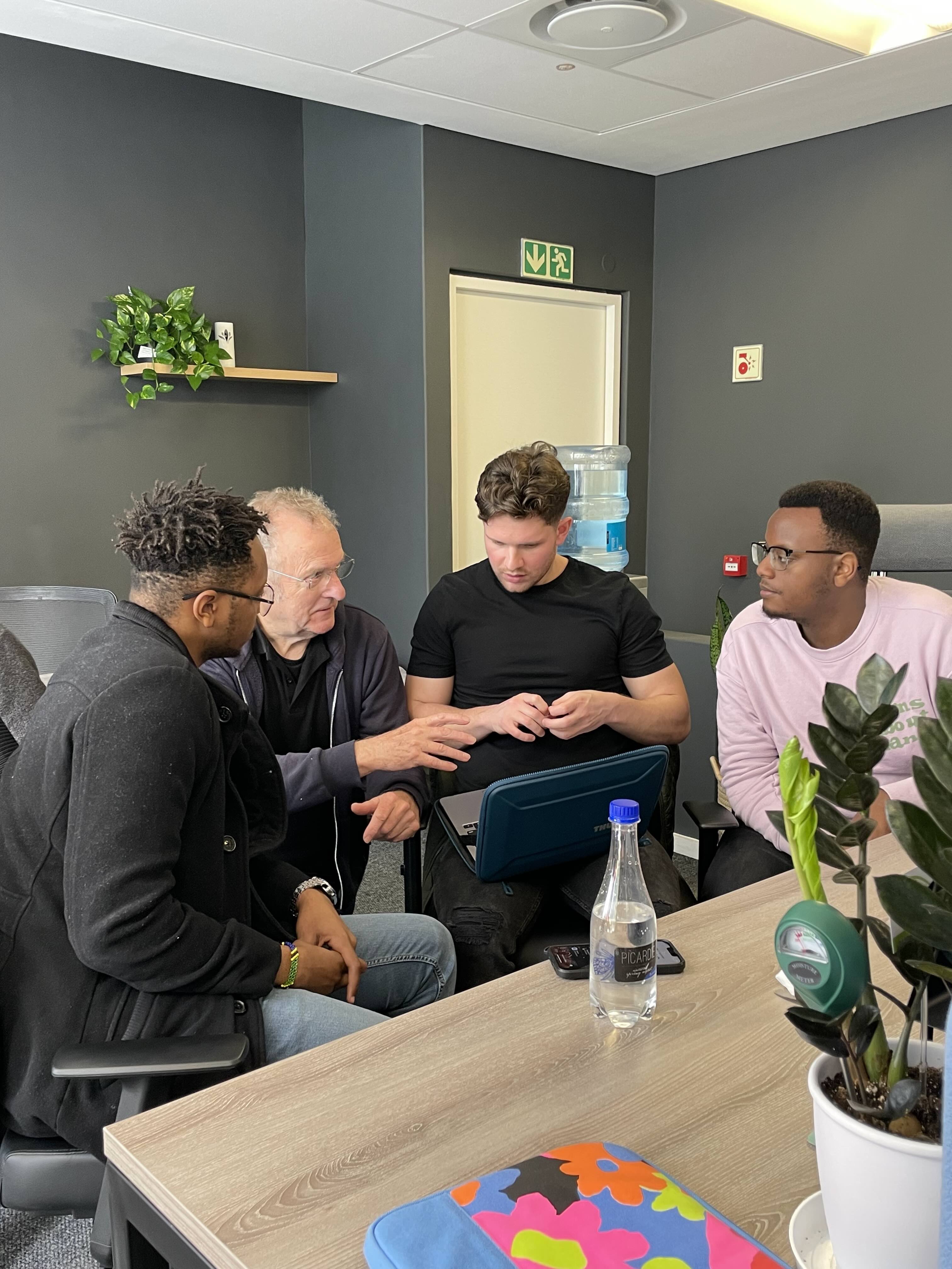 Nick Coutts coaching a startup